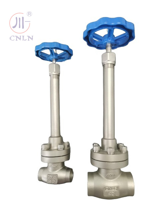 LNG/LOX/LN2/LAR/LCO2를 위한 손동기 스테인레스 스틸 크로오겐 컵 밸브 DN25/DN15