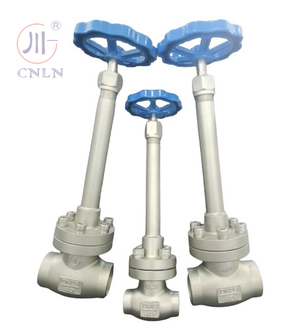 CF3/CF8 LNG/LOX/LN2/LAR/LCO2를 위한 수동 냉동 구슬 밸브 DN25/DN15