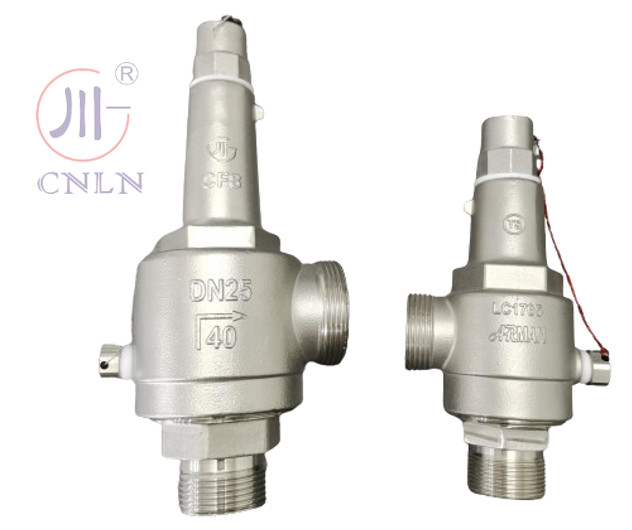 DN25/DN15 LNG/LOX/LN2/LAR/LCO2용 스테인리스 스틸 냉동 안전 밸브