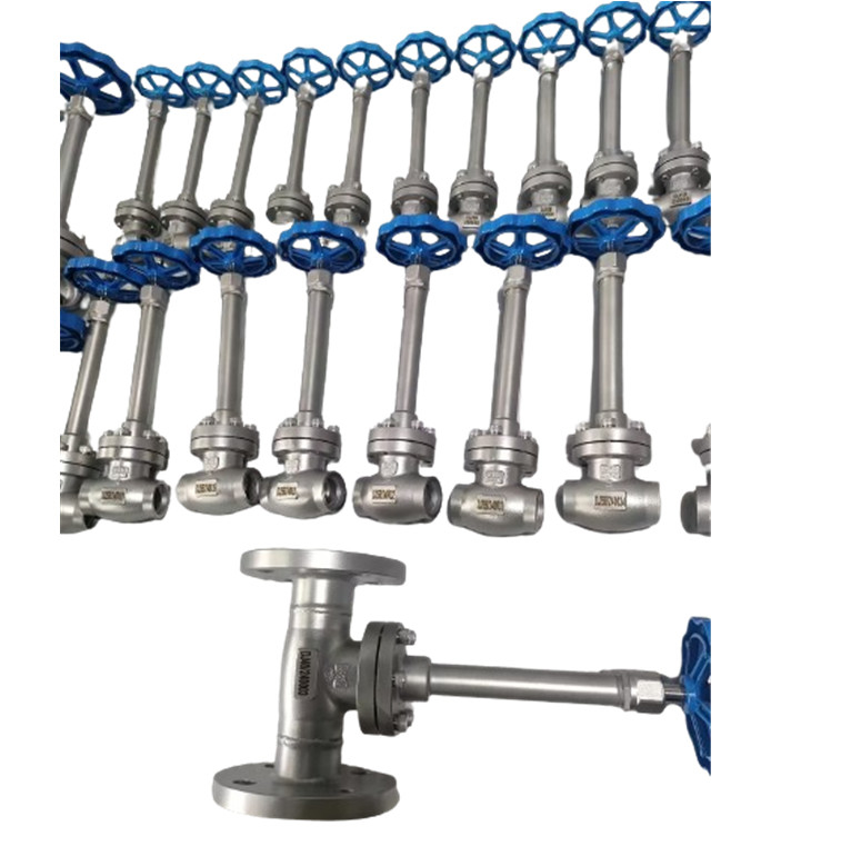 DN10-100 PN50 소켓 웰딩 크라이오겐  글로브 밸브 -196- 80 °C LNG LOX LIN LAR LCO2