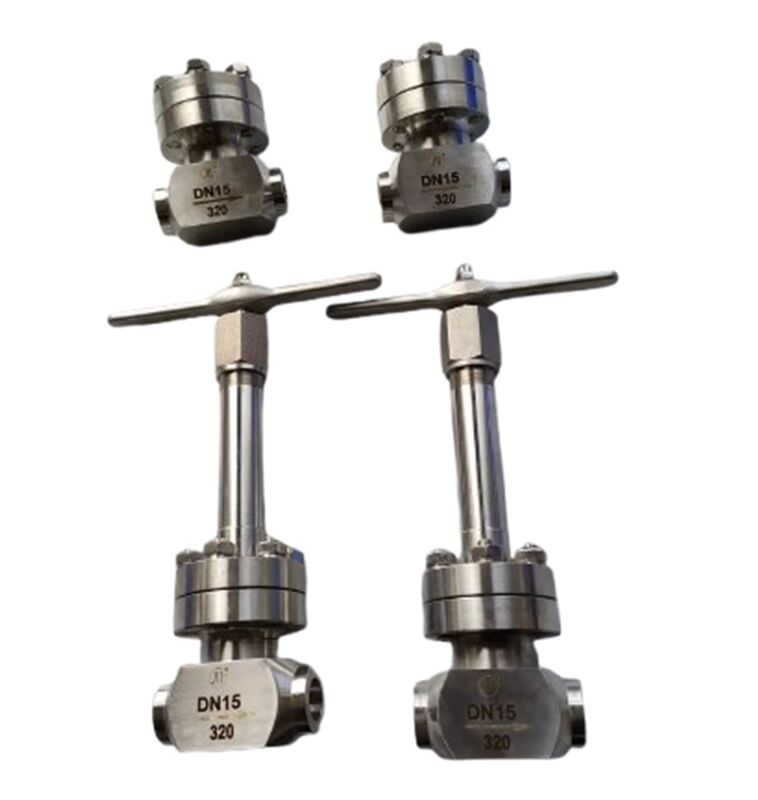 냉동 체크 밸브 320 Mpa 최대 압력 스테인리스 스틸 304/316 온도 범위 -196 ~ + 80 °C