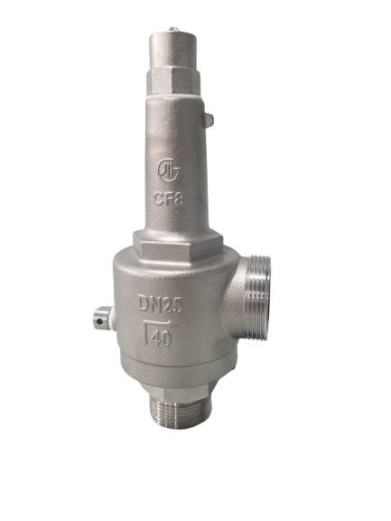 DN25 스프링 직행성 완전 개방형 냉동 안전 밸브 -196 ~ + 80 °C LNG/LOX/LN2/LAR/LCO2