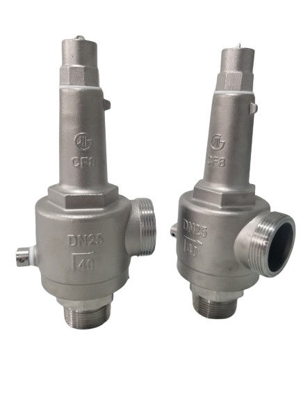 DN25 스프링 직행성 완전 개방형 냉동 안전 밸브 -196 ~ + 80 °C LNG/LOX/LN2/LAR/LCO2
